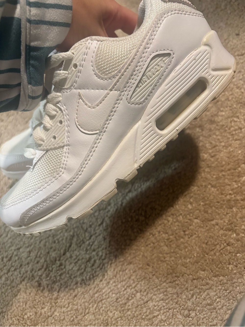 Nike Women’s Air Max 90s White Sneakers